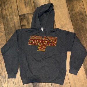 Central Michigan Chippewas Gray Hoodie